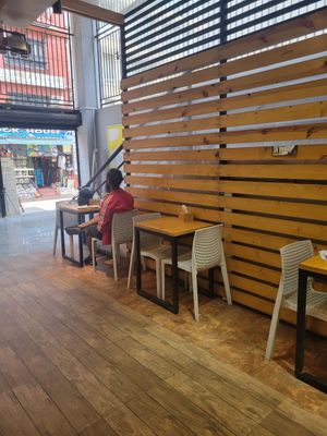 Inside at Always Happy Food co. in Kathmandu