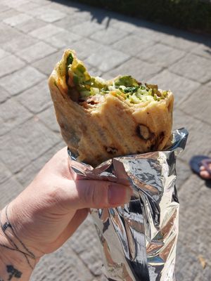 Kimchi tofu wrap at Always Happy Food co. in Kathmandu