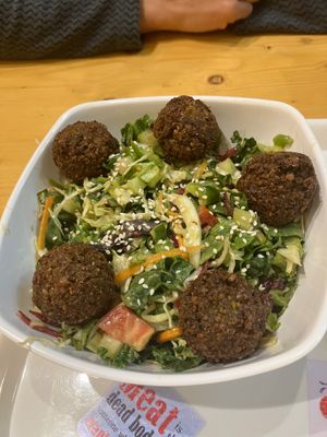 Falafel hummus at Always Happy Food co. in Kathmandu