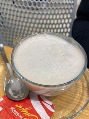 Masala tea with cashew milk  at Always Happy Food co. in Kathmandu