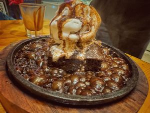 Sizzling brownie 🌱🙌🔥  at Always Happy Food co. in Kathmandu
