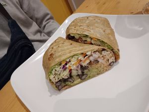 Mexican Bean Wrap with added Avocado 🥑 at Always Happy Food co. in Kathmandu