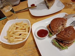 The fries were also sooo good! 😋☺️ at Always Happy Food co. in Kathmandu