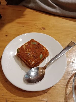Carrot Cake at Always Happy Food co. in Kathmandu