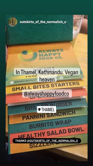  at Always Happy Food co. in Kathmandu
