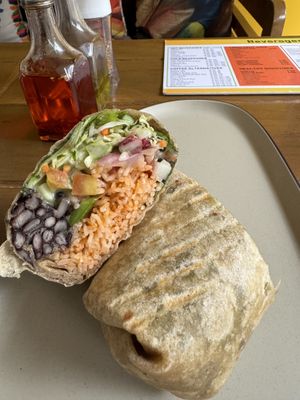 Black bean burrito  at Always Happy Food co. in Kathmandu