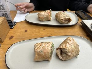 Vegan steak burritos  at Always Happy Food co. in Kathmandu