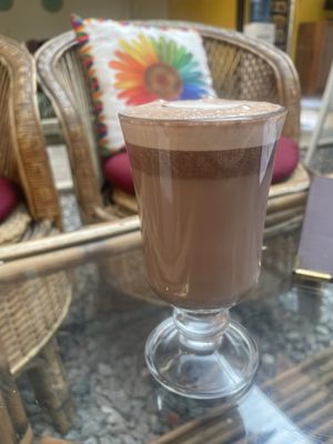 Hot chocolate   at Always Happy Food co. in Kathmandu