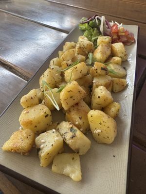 Herb breakfast potatoes   at Always Happy Food co. in Kathmandu