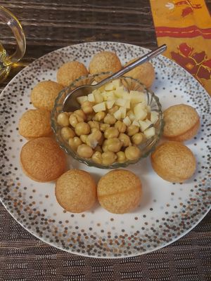 Pani puri at Yummy India in Chiang Mai
