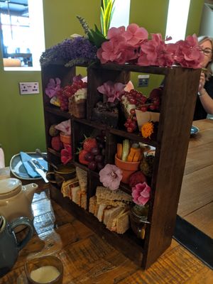 Vegan afternoon tea for two at The Glass Strawberry  in Doncaster