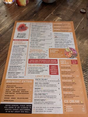 Menu at The Glass Strawberry  in Doncaster