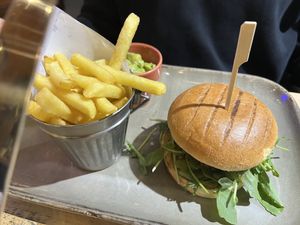 Vegan BBQ burgerr  at The Glass Strawberry  in Doncaster