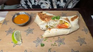 Burrito Monterrey veggie at Foster's Hollywood in Vinaros