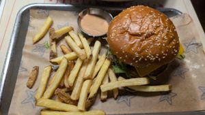 Burger veggie at Foster's Hollywood in Vinaros
