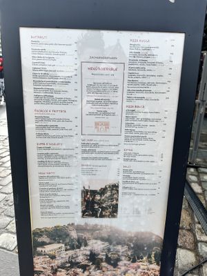 Full menu card  at Olivia Zachariasbryggen in Bergen