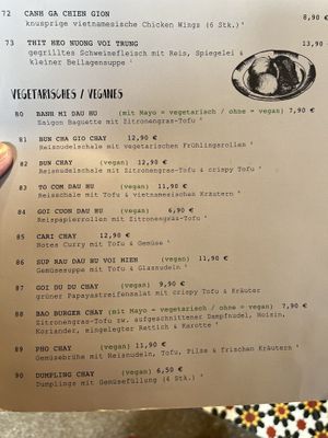 Vegetarian/vegan menu #Veganuary at Chi Thu - Leopoldstraße in Munich