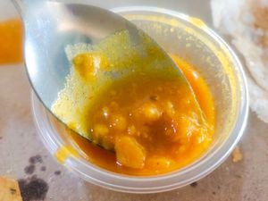 alliums free gravy at Latchemy Indian Stall in North Singapore