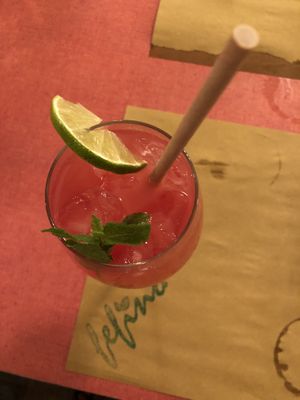 Watermelon drink at Fefino in Trani