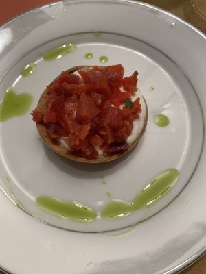 Tartelleta du radici  at Fefino in Trani