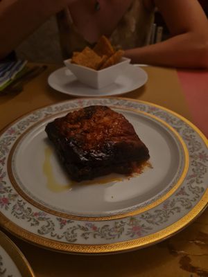 Parmigiana vegana at Fefino in Trani