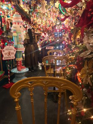 Inside decor for Christmas at Little Kook in Athens