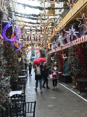 Little Kook Christmas decorations at Little Kook in Athens