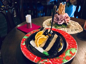 Vegan cake at Little Kook in Athens