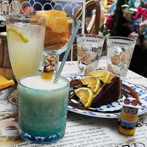 Cocktails, Lemonade, Cake + Alfi at Little Kook in Athens