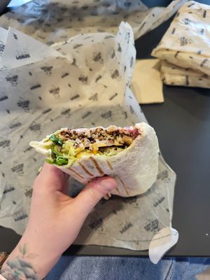 Sweet Potato Falafel Wrap at Dr. Juice in Gzira