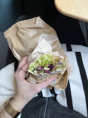 Falafel Wrap with Salsa & Avocado - recommend!  at Dean & David - Schlesischer Platz in Dresden