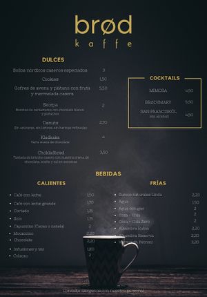 You can choose oat milk as a milk alternative at Brød Kaffe in Vigo