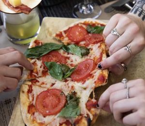 Vegan Pizzette at Cleaver in Calgary