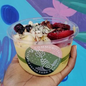 Smoothie bowls that would have you coming back.. at Healthy Community Suriname in Paramaribo