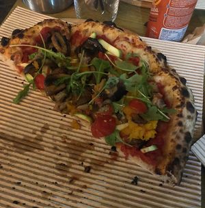 Vegan pizza  at Salento in Thessaloniki