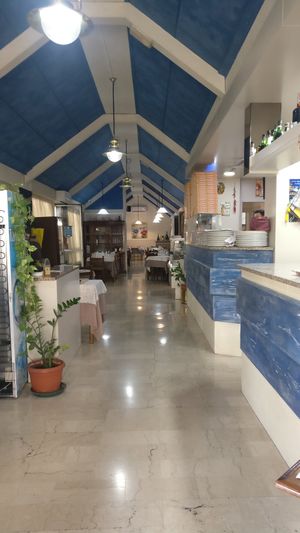 The venue (also has outdoor seating) at Pizzeria la Lampara in Brescia