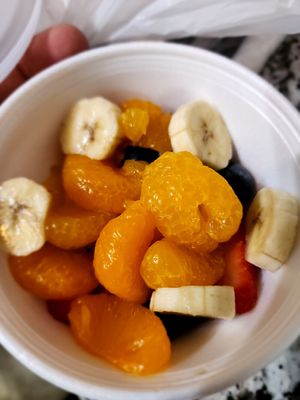 Cup of fruit...so sweet🥰 at Five Loaves Deli in Huntsville