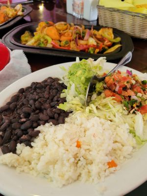 Veggie Fajitas at Guadalajara Mexican Restaurant in Redding