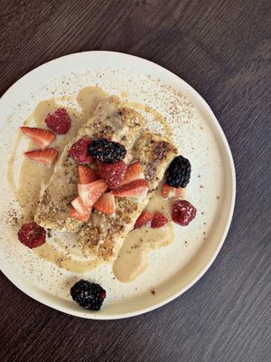 French Toast Rolls with homemade Vanilla Sauce at Munich in Lagos