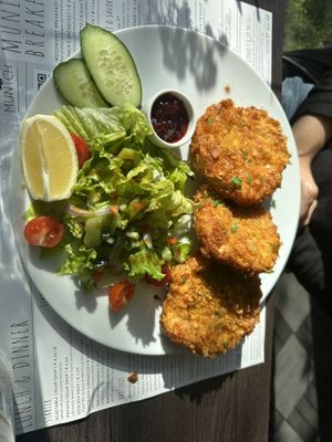 Celery Schnitzel (too oily)   at Munich in Lagos