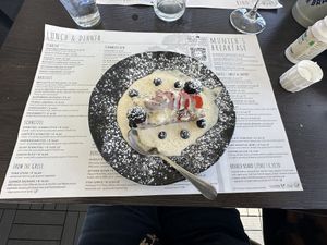 This vegan 🌱 banana cake was delicious   at Munich in Lagos