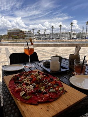 Mediterranean flammkuchen  at Munich in Lagos