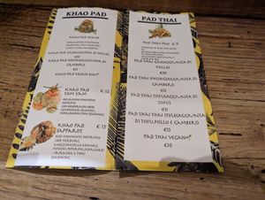 Menu at Kinkhao Thai Food & Drinks in Bologna
