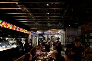 Main dining roomm #Veganuary at Root Down - 33rd Ave in Denver