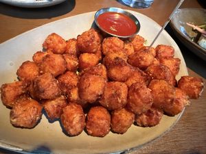 Sweet potato tater tots   at Root Down - 33rd Ave in Denver