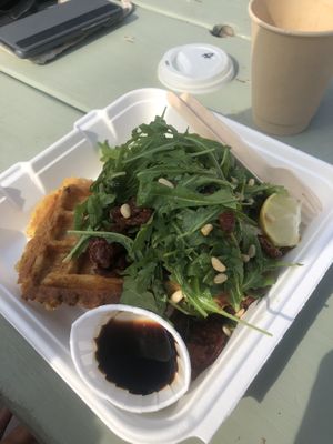 Savoury Waffle   at Out-there Artisan in Jedburgh