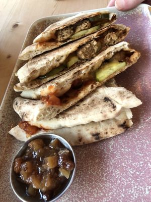 Naanwich, vege meatballs   at Out-there Artisan in Jedburgh