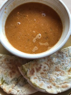 Soup and pitta deal  at Out-there Artisan in Jedburgh