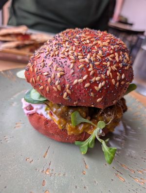 Katsu cauliflower at Out-there Artisan in Jedburgh