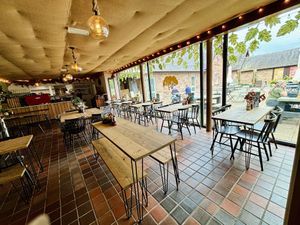Inside seating - this was just before closing, it was packed an hour before  at Out-there Artisan in Jedburgh